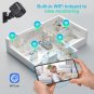 AS03 Mini Wi-Fi Infrared Night Vision Detection Cam with 2-Way Audio\Video for Home Security (black)
