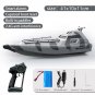 TY727 2.4GHz RC High-Speed Turbojet Pump Boat with Low Battery Alarm (camoflauge grey)