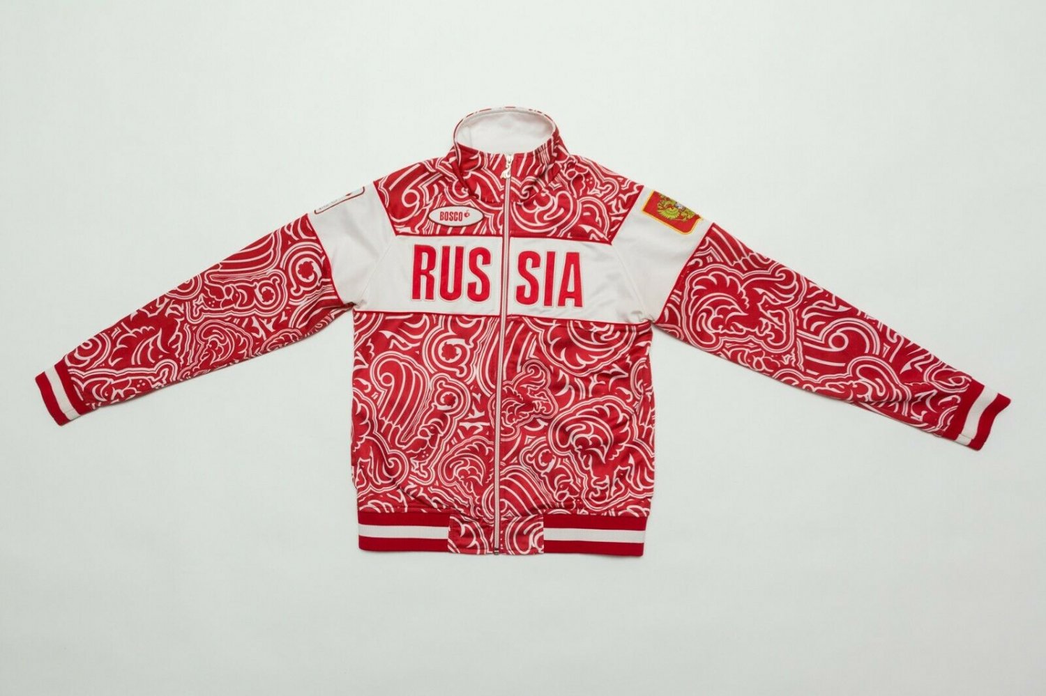 Bosco London 2012 Russian Olympic Team Uniform Track Zippered Red