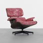 Rare Pink Leather Eames Herman MIller Recliner
