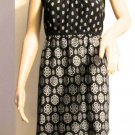 Only Necessities Women's Black Knit Top, Ruffled Scoop Neck S: L 100% Cotton