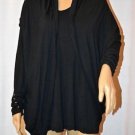 Libby Edelman Women's Soft Knit Tunic Top with Attached Scarf Size: XL