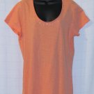 St. John's Bay Embellished Apricot-Peach-Cotton Knit Top Size: XL
