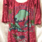 Custo Barcelona Clothing Cotton Printed Tie Dye Dress/Tunic Top 3/4 Sleeve S: 2
