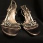 Two Lips Women's Jeweled Upper Statement Silver/Pewter Sandal Size: 9 M