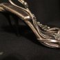 Two Lips Women's Jeweled Upper Statement Silver/Pewter Sandal Size: 9 M