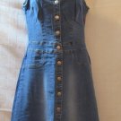 Hot Kiss Women's Blue Denim Sleeveless Dress Size: S