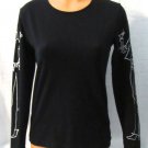 Chico's "CHAT-TEES CHEERS" Women's Multi-Color Screen Print Tee Top S: M