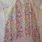 Coco La Rue by Wendy Glez Women's Sleeveless Floral Lace Trim High Low Top S: L
