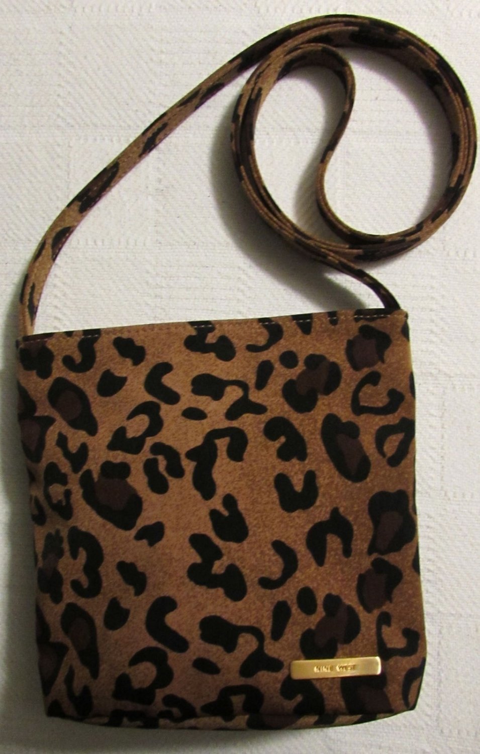 Nine West Women's Leopard Print Multi-Color Shoulder Bag Man Made Materials