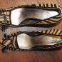 Joan & David 'ALTA' Women's Leather Pumps w/Calf Hair Color: Nat/Black S: 7 M