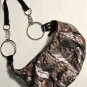No Boundaries Women's Gray Metallic Snakeskin Embossed Faux Leather Hobo Bag