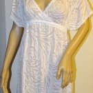 Seaside Stunning Women's White Cover-Up Dress/Swimwear - Floral