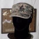 Vintage COLOMBINO HEADWEAR Camo Distressed/Drab Fatigue Cap Size: 6 3/4 (OS)