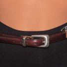 BRIGHTON Women's Multi Color Cowhide Calf Hair Western Leather Belt Size: ML-32