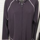 Modern Soul Solid Blue Polyester Women's Hooded Basic Jacket Size: L
