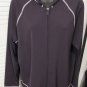 Modern Soul Solid Blue Polyester Women's Hooded Basic Jacket Size: L