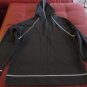Modern Soul Solid Blue Polyester Women's Hooded Basic Jacket Size: L
