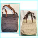 SONOMA life+style Eyelet Lace Convertible Tote  Colors: Bone & Grey