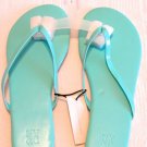 NY & Company Basic Faux Patent Leather Flip Flop Sandals Flats