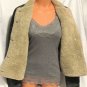 Gap Factory Store Women's Solid Blue Denim Faux Fur Lined Jacket Size: M