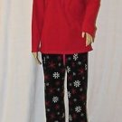 Sonoma Life + Style Intimates Women's Multi-Color 2 Piece Fleece Pajama Set S: L