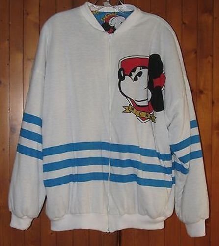 Mickey Mouse Reversible Puffy Jacket Vintage 90's Disney Size: OSFA