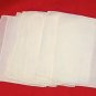 Set of 12 Linen Solid White Table Napkins 5.25" x 6.5" Square