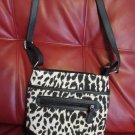 Chico's Leopard Print Messenger & Cross Body Purse w/Long Shoulder Strap