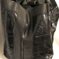 DKNY Active Women's Quilted Logo Bag Purse Large Satchel/Tote Patent Black