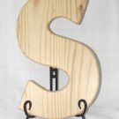 Darice 0993-S Natural Unfinished Wood Letter "S"