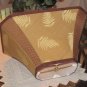 Fabric Square Cut Corner Shade 12x18x13 Accented with Leaves