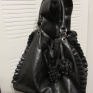 La Terre Fashion Tote Shoulder Bag Purse Black LT-DE 0120 12.5", 15", 6", 7