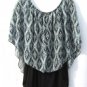 Cupcake Cape Maternity Top with Chiffon Cape Overlay Multi-Color Sleeveless - L