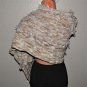 Women's Multi-Color Beige/Brown/Tan Fringe Shawl/Wrap