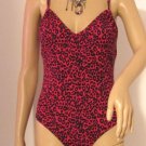 Michael Kors Women's Animal Print Multi-Color Bandeau One-Piece Swimsuit S: 6