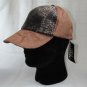 Magid Women's Brown Faux Snake Skin Front Baseball Cap