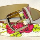 Relic Faux Leather Tiger Rose Heart Embellished Stud Rhinestone Belt
