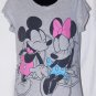 Disney Mickey & Minnie Mouse Graphic Sleepwear Pajama Top Multi-Color S: L