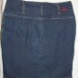 U-51 Women's Solid Blue Denim Jean High Waist Pencil Skirt Knee Length Size: 16