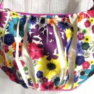 Justice Girls Floral Print Multi-Color Tote Shoulder Bag Polyester