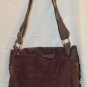 So Brown Plaid Print Trim Corduroy Cross Body Messenger Bag