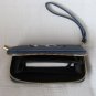 Sequin Eye Blue Zip Around Clutch/Wallet/Wristlet