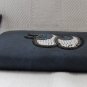 Sequin Eye Blue Zip Around Clutch/Wallet/Wristlet