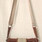Tignanello Utility II/Messenger/Tote Khaki colored Canvas Leather Trim