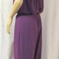 Xhilaration Juniors Solid Grape/Purple Strapless Gaucho Jumpsuit Size: M