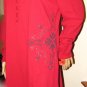 SONOMA life + style Solid Red Scroll Knit Sleepshirt "Holiday Hideaway" Size: XL