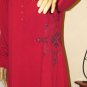 SONOMA life + style Solid Red Scroll Knit Sleepshirt "Holiday Hideaway" Size: XL