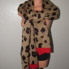 Juicy Couture Animal Print Reversible Scarf