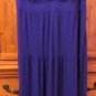 Liz Lange Maternity Solid Purple V-Neck Peasant Styled Maxi Dress Sleeveless L